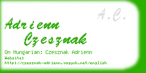 adrienn czesznak business card